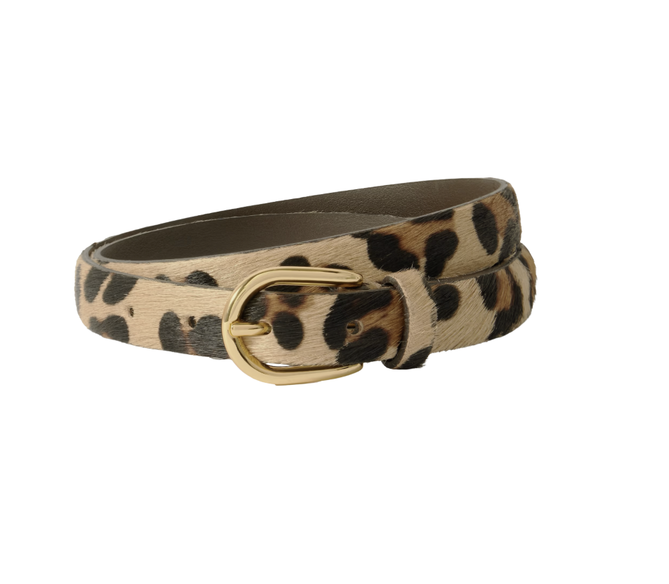 Anderson's Leopard Print Calf Hair Belt