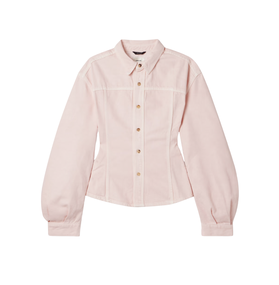 Haikure Lee Dive Paneled Denim Shirt