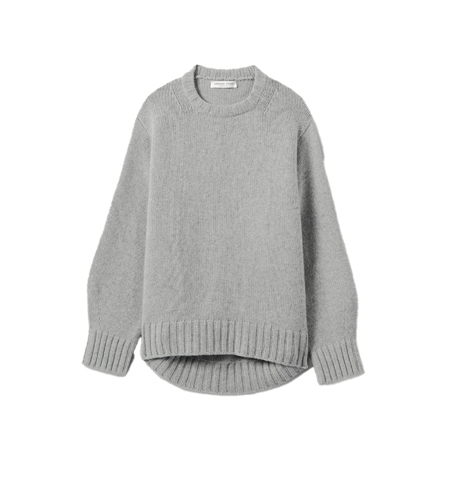 Johnstons of Elgin Relaxed Grey Cashmere Jumper