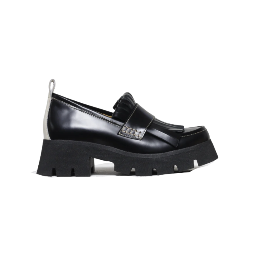 Mafalda Joanna Black Chunky Loafer