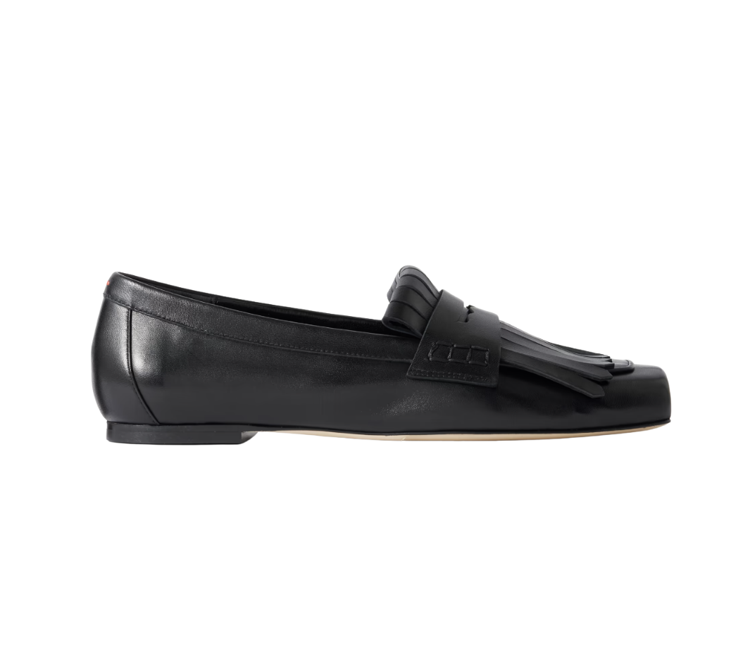 Aeyde Belen Fringed Leather Loafers