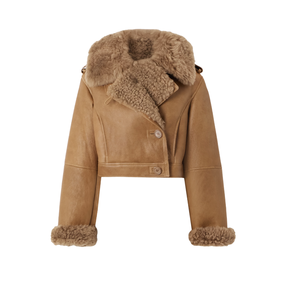 Chloe Double-Breasted Shearling Jacket